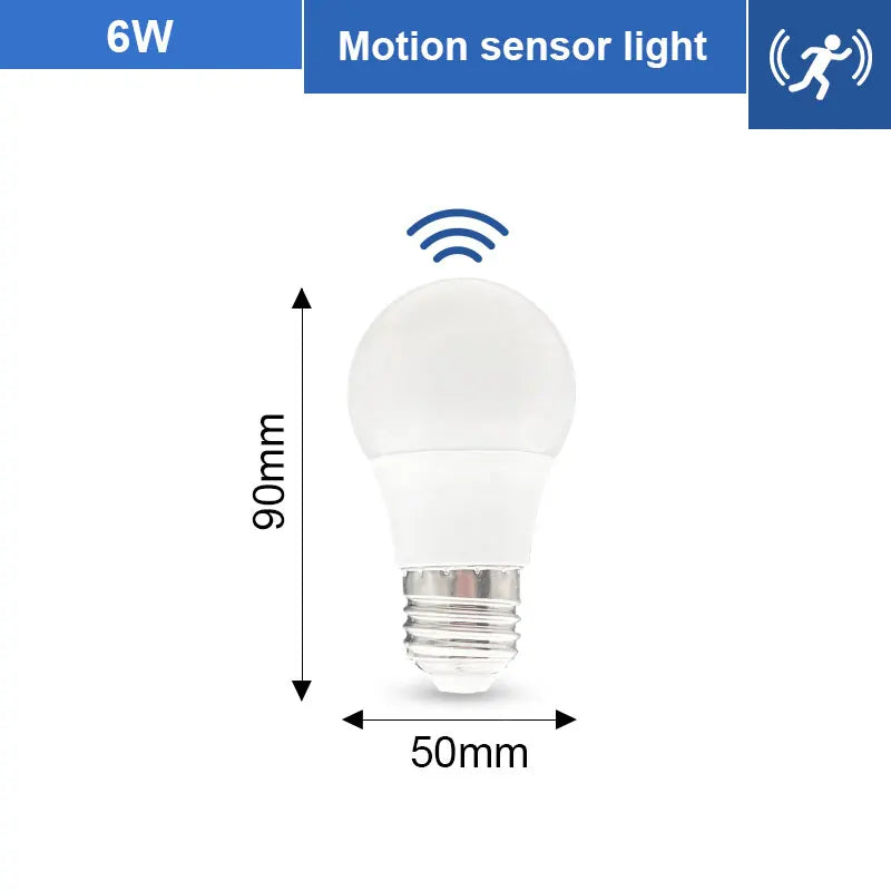 1pc PIR Motion Sensor LED Bulb