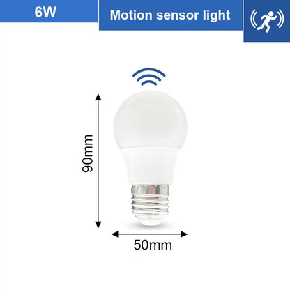 1pc PIR Motion Sensor LED Bulb