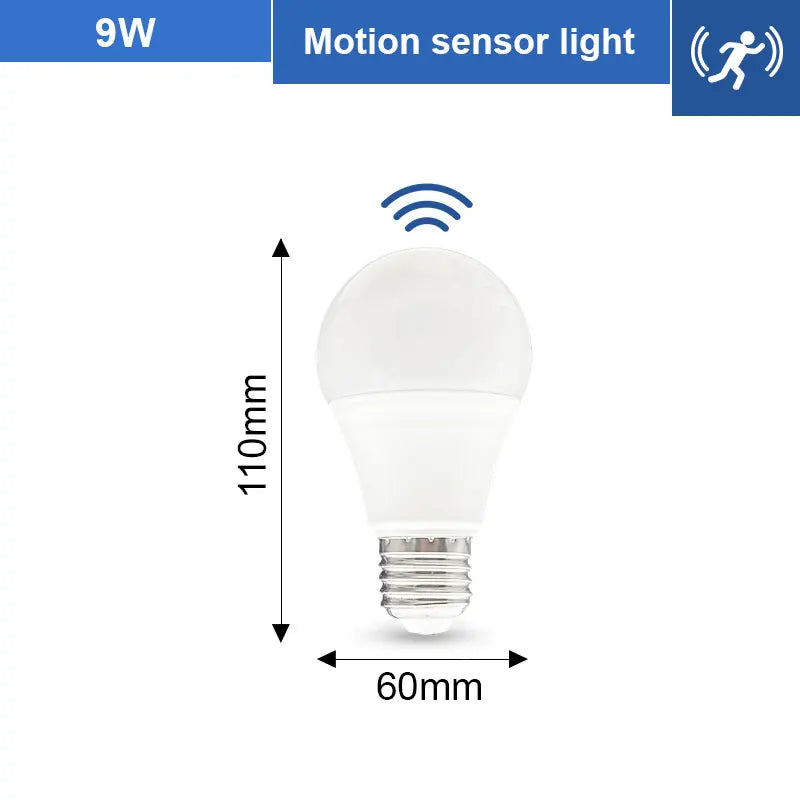 1pc PIR Motion Sensor LED Bulb