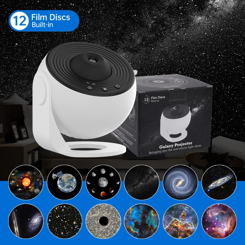 360° Rotating Galaxy Projector