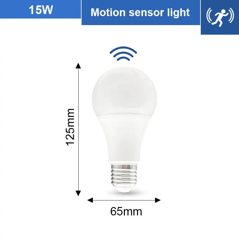 1pc PIR Motion Sensor LED Bulb