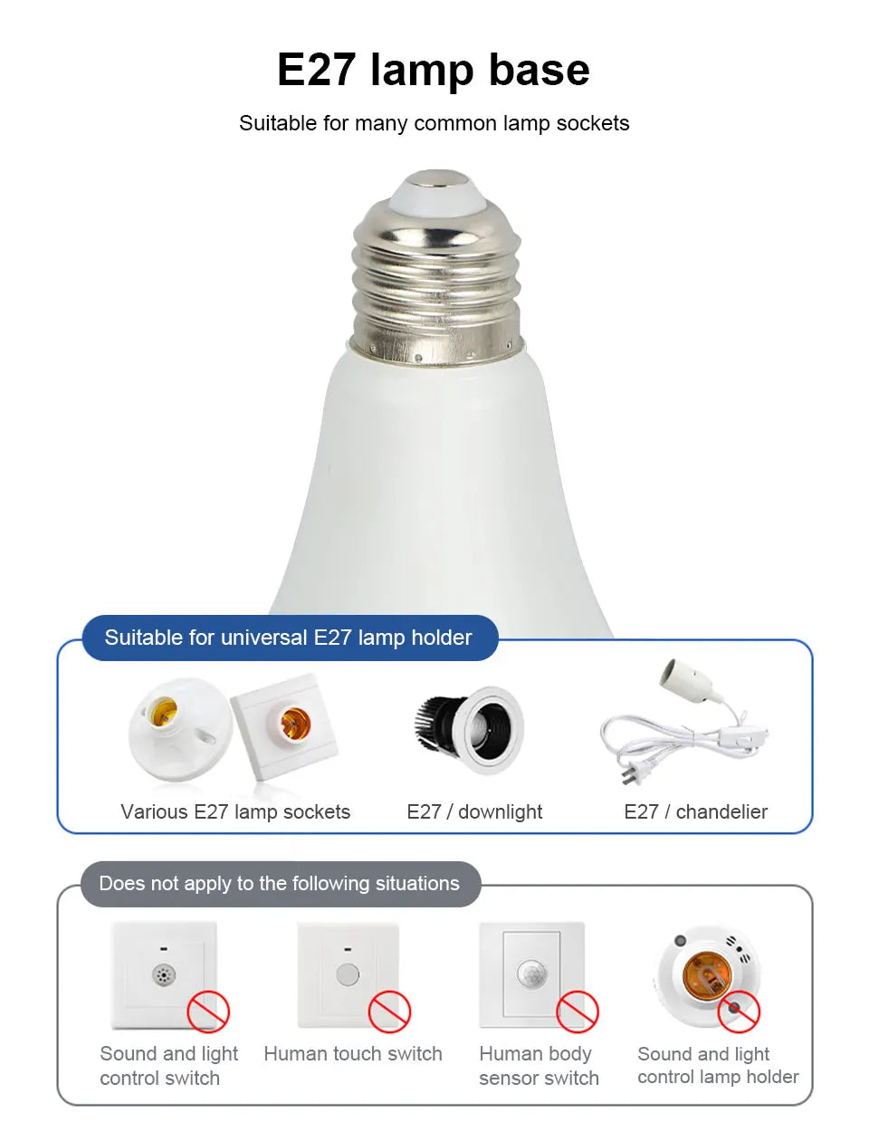 1pc PIR Motion Sensor LED Bulb