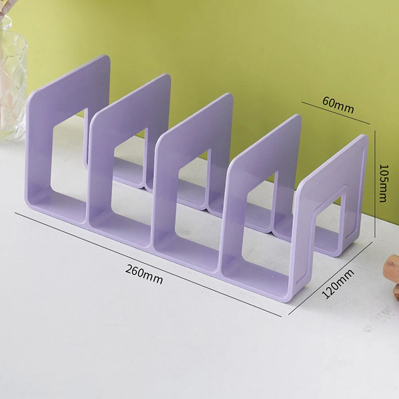 4-Grid Bookend Stand