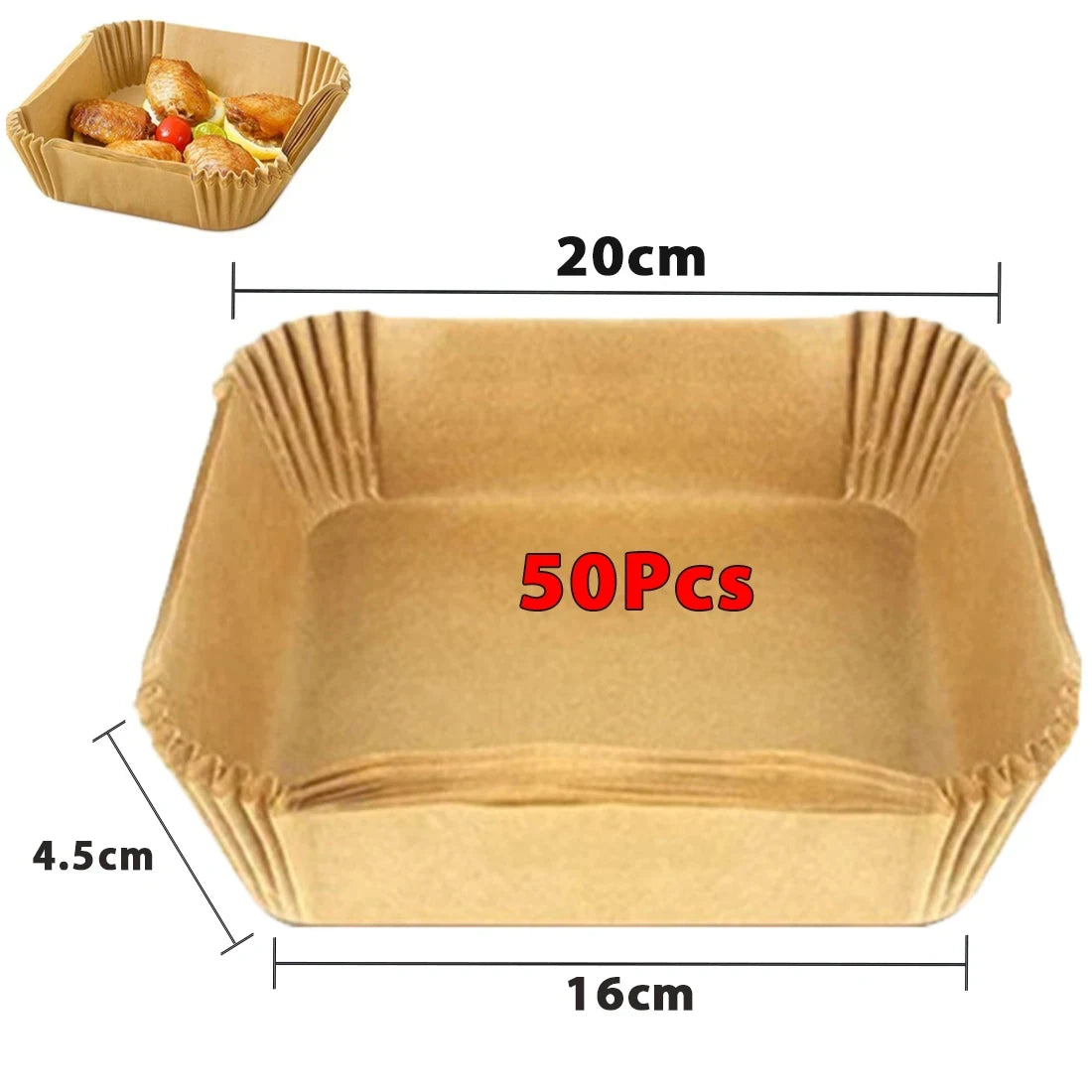 Disposable Paper Non-Stick Airfryer