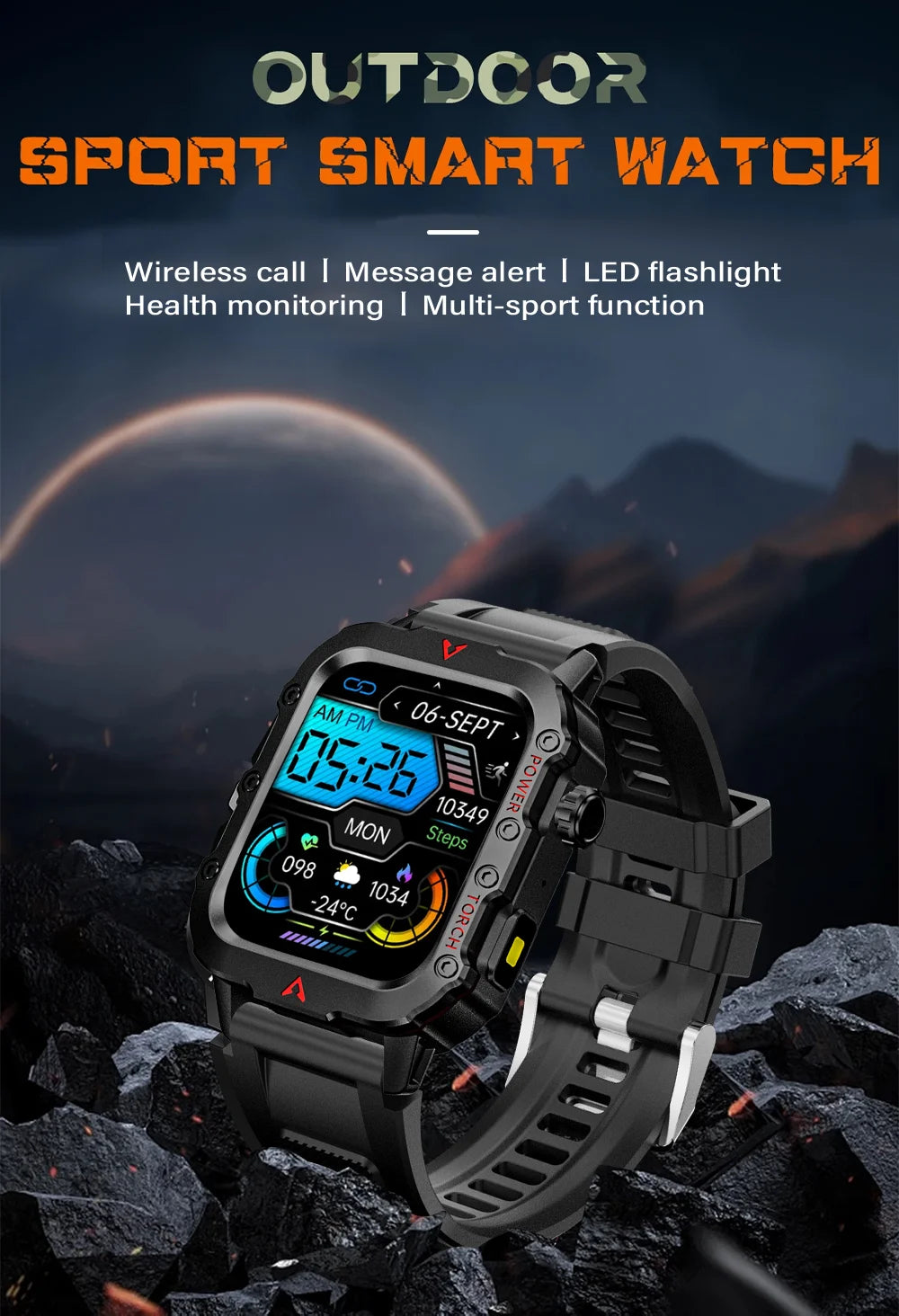 1.71 Screen Blood Bluetooth Talking Watch