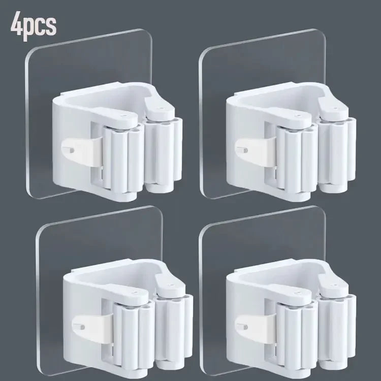 4Pcs Self Adhesive Mop Holder