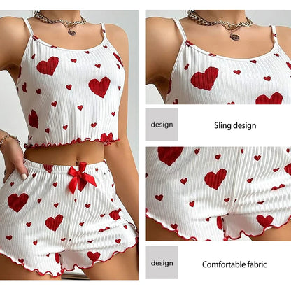 Ventilate Soft Casual Love Printing Tank Tops