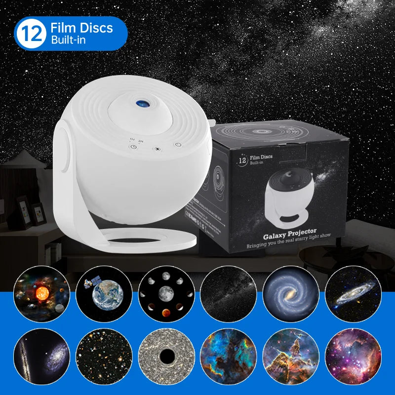 360° Rotating Galaxy Projector