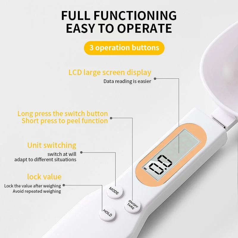 Mini Spoon Electronic LCD Food Scale