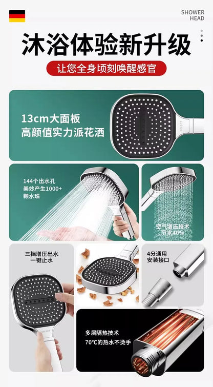 13CM Large Panel 3 Modes Shower