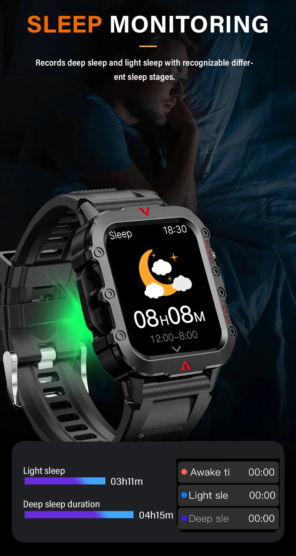 1.71 Screen Blood Bluetooth Talking Watch