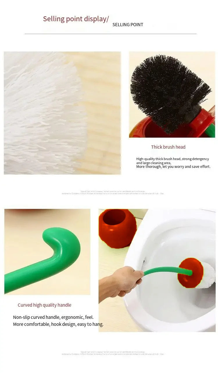 Lovely Cherry Shape Lavatory Toilet Brush