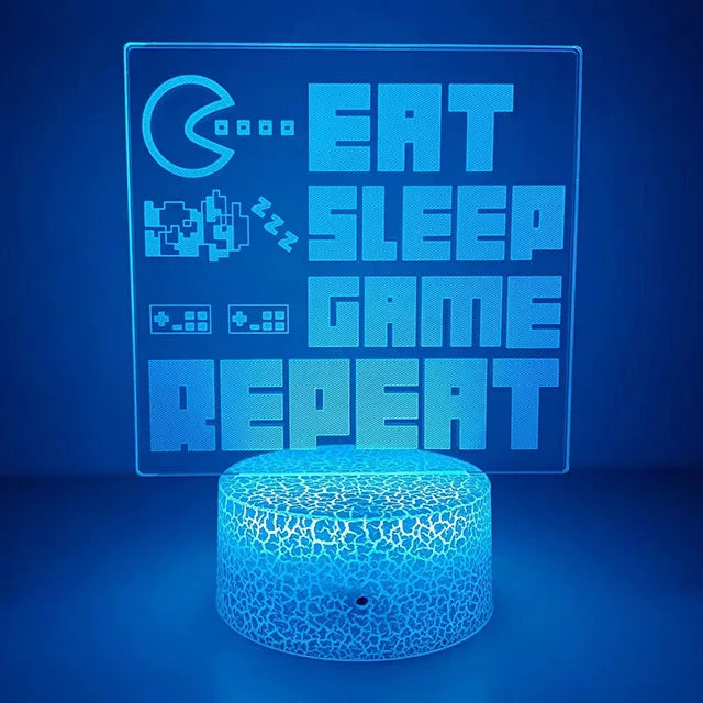 3D Game Icons LED Room Light