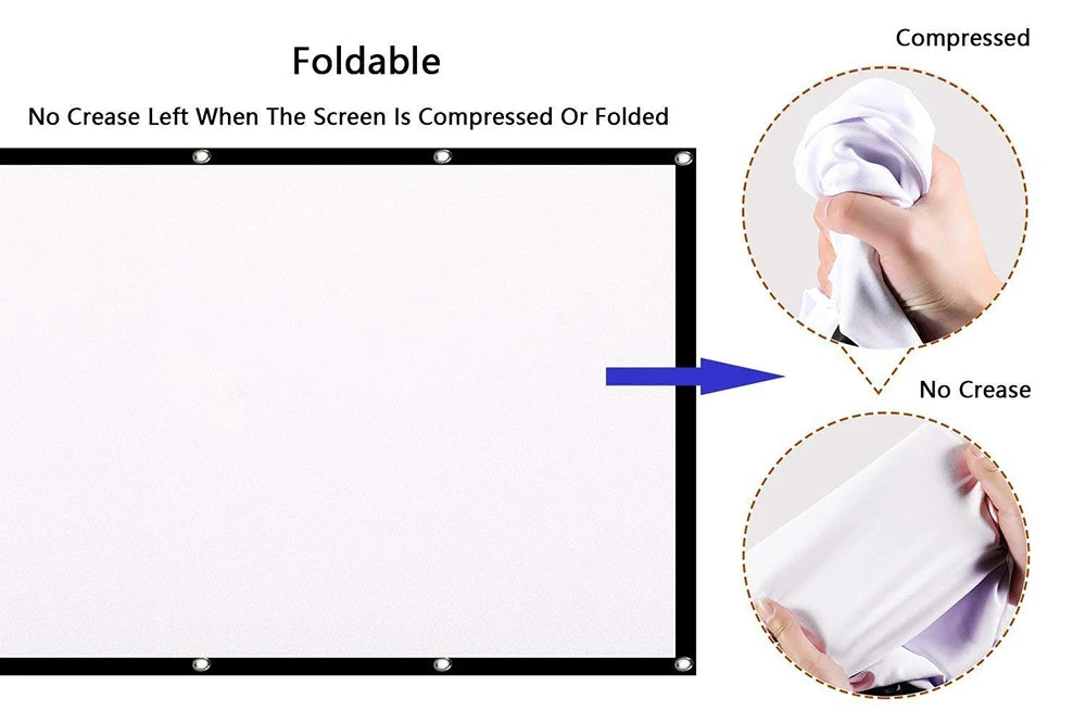 Matt White Portable Projector Screen