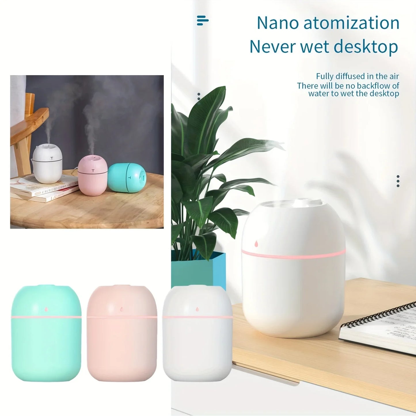 220ml Mini Mist Humidifier