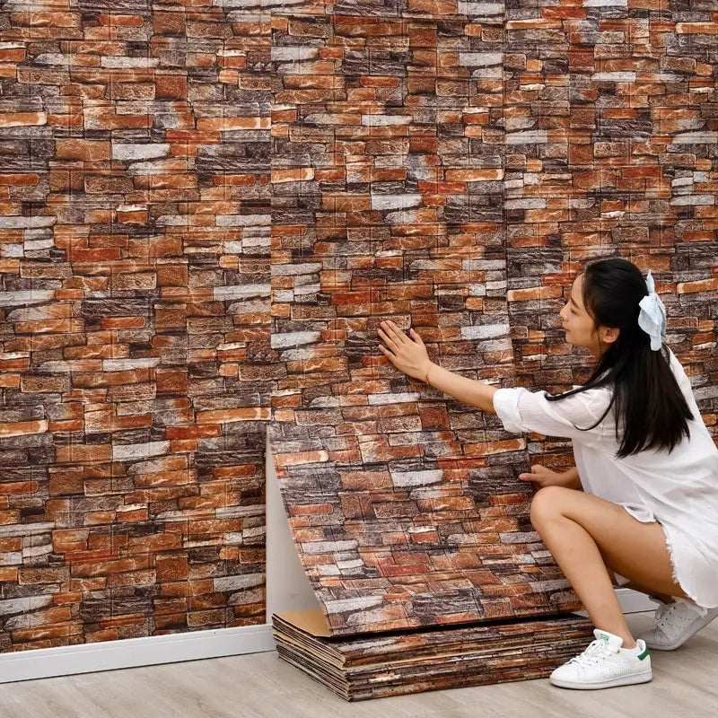 3D Imitation Brick Wall Sticker