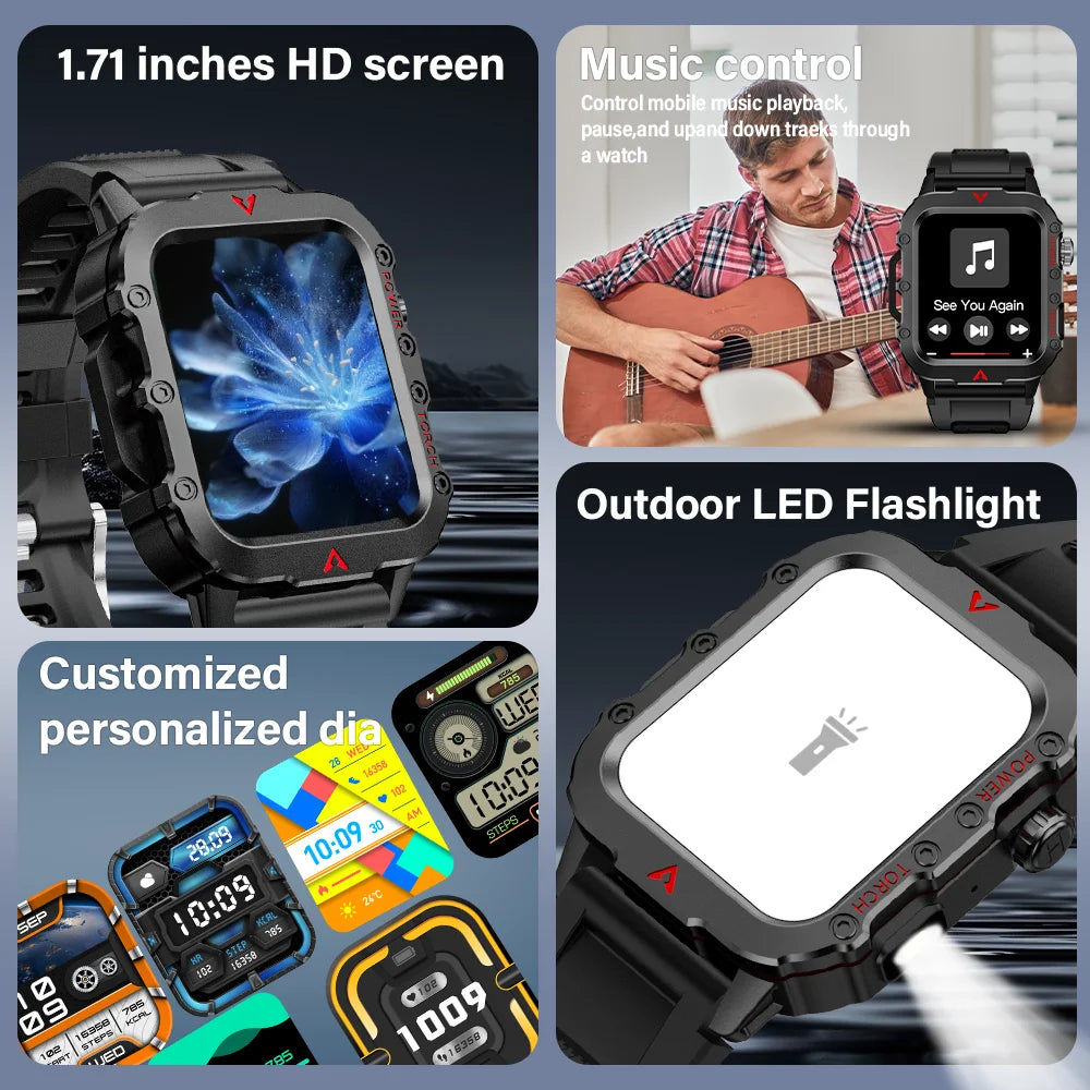 1.71 Screen Blood Bluetooth Talking Watch