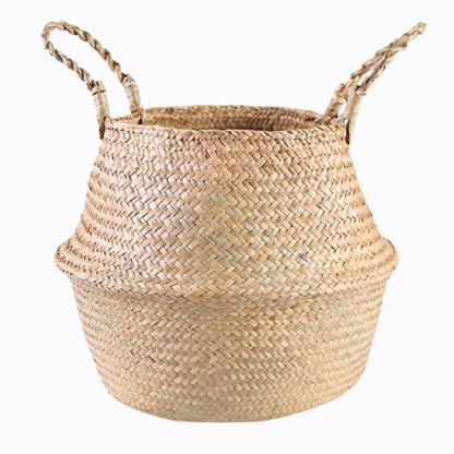 Handmade Woven Grass Storage Basket