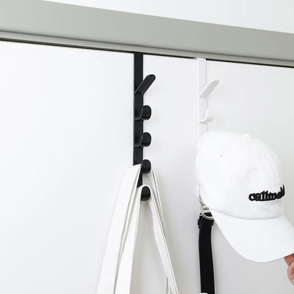 L-shaped Wall-mounted 6 Hooks Hat Holder