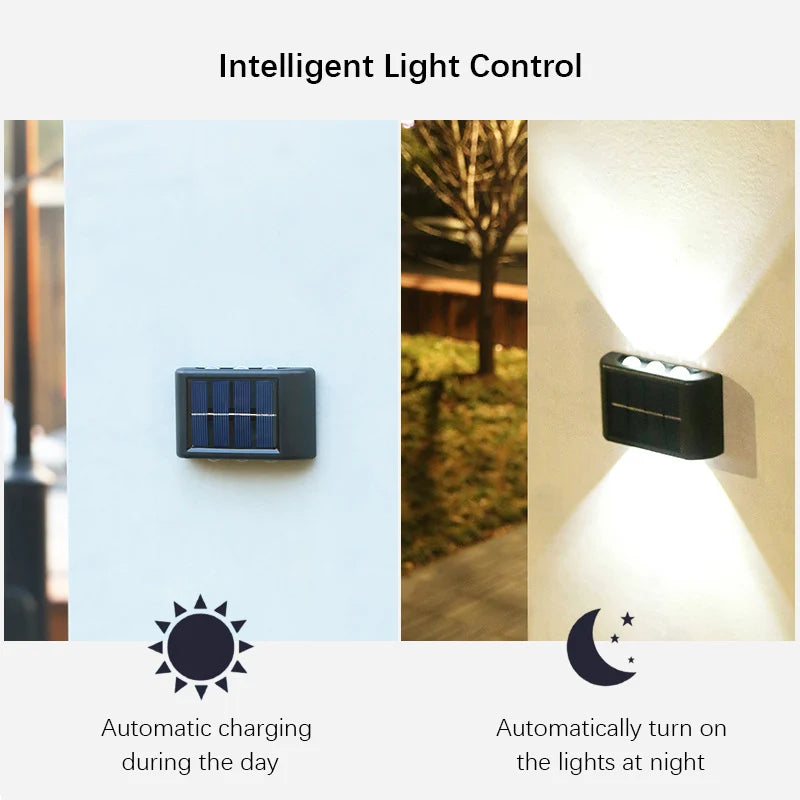 6LED Solar Wall Lights