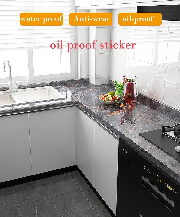 40cm Marble Kitchen Cabinet