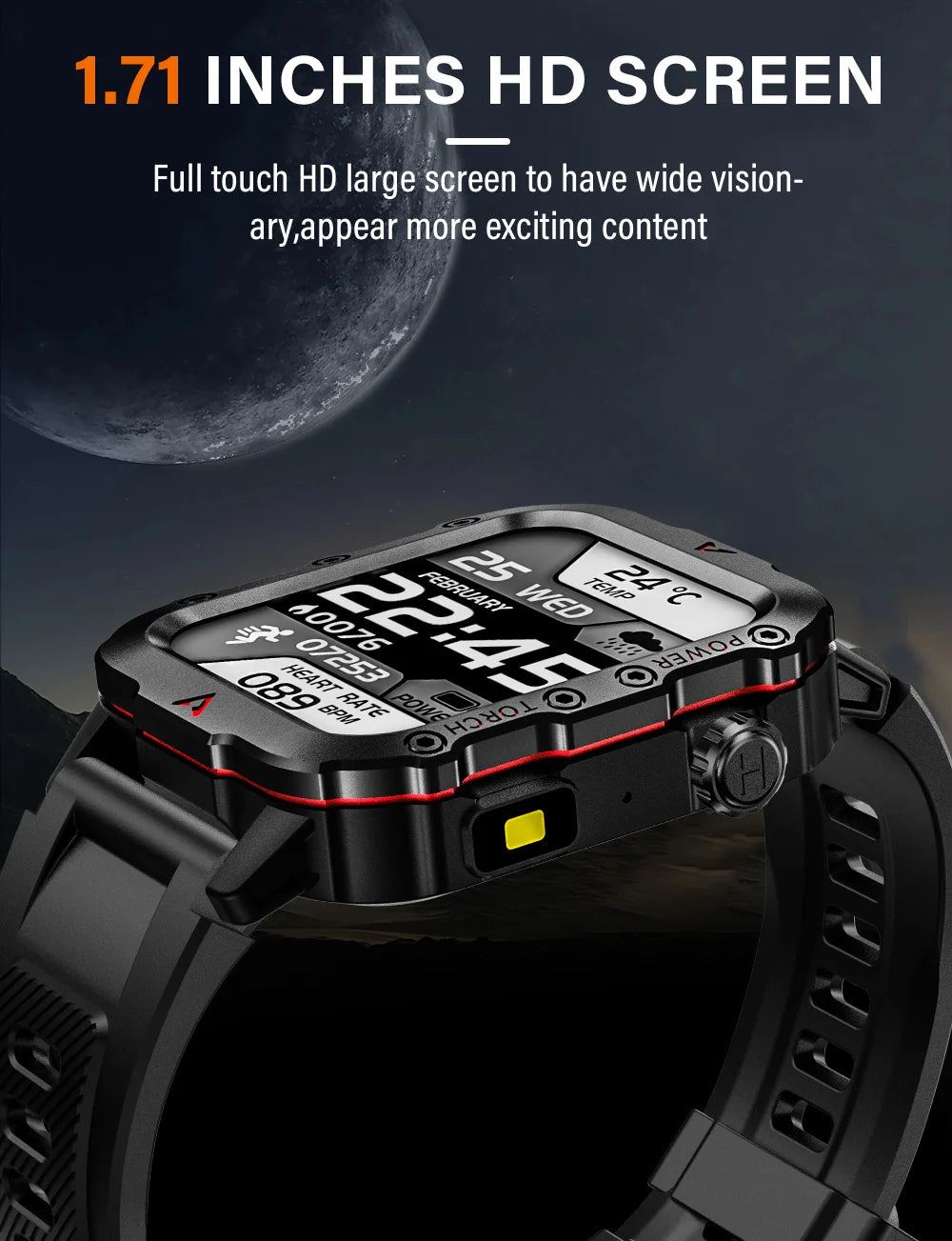 1.71 Screen Blood Bluetooth Talking Watch