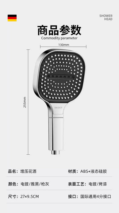 13CM Large Panel 3 Modes Shower