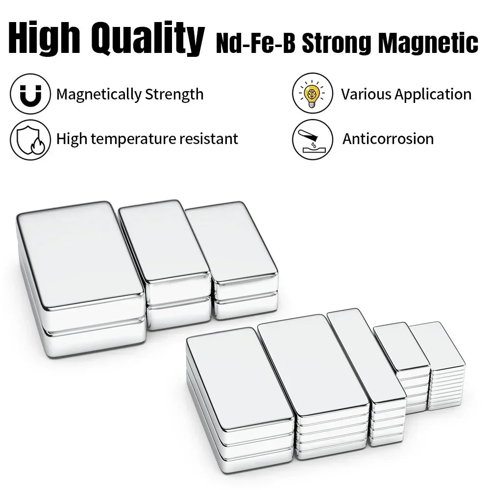 Square Neodymium Magnets Stickers