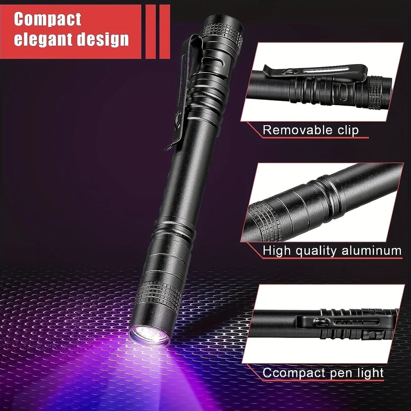 UV Flashlight 365nm Ultraviolet Torch