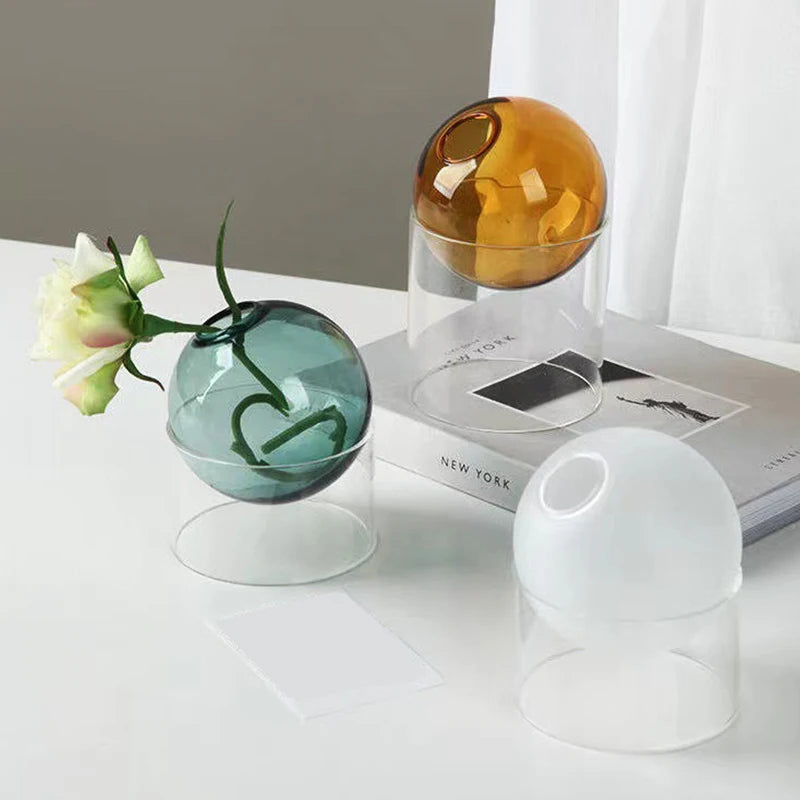 Borosilicate Mini Round Glass Vase