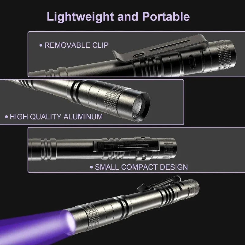 UV Flashlight 365nm Ultraviolet Torch