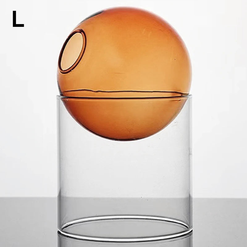 Borosilicate Mini Round Glass Vase