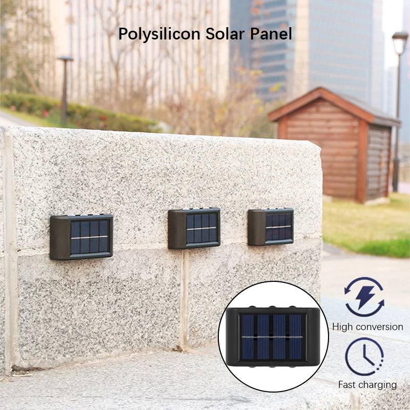 6LED Solar Wall Lights