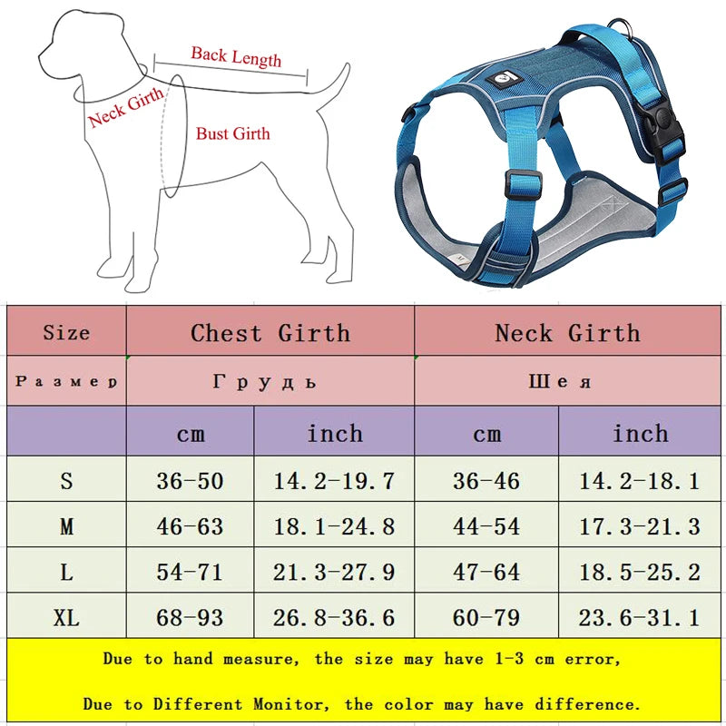 Dog Reflective Safety Training Harness