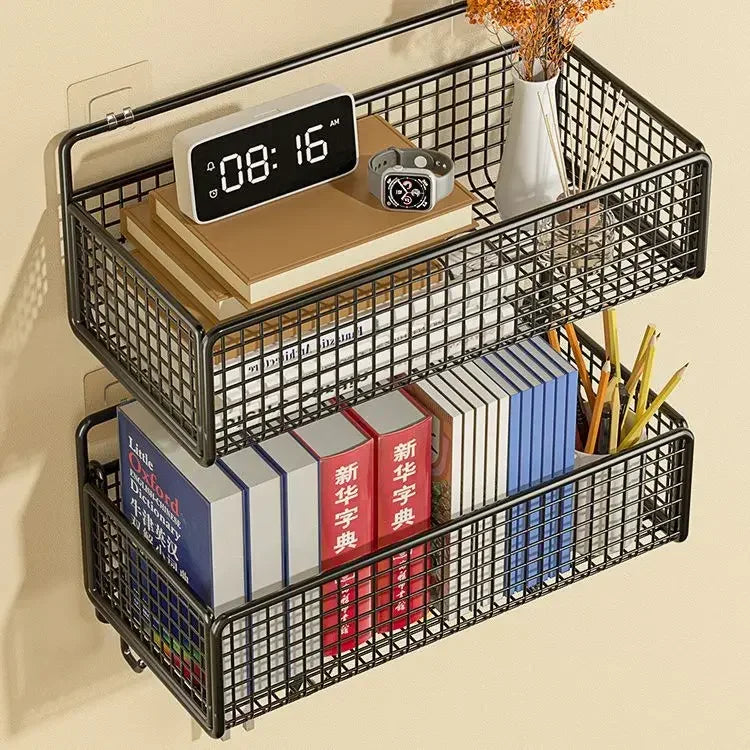 Bilayer Bathroom Grid Shelf