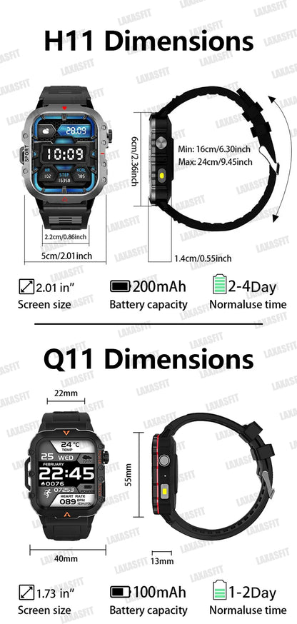 1.71 Screen Blood Bluetooth Talking Watch